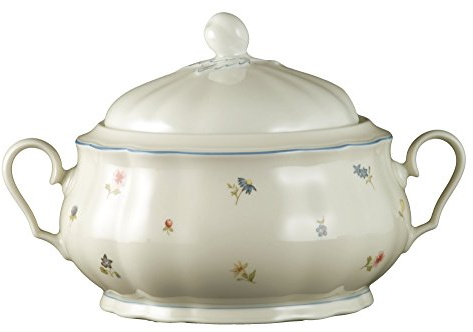 Seltmann Weiden 001.292934 Marie-Luise Schüssel mit Deckel 2,15 l Streublume Blauer Rand