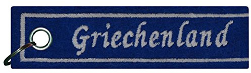 FanShirts4u Schlüsselanhänger aus Filz - GRIECHENLAND/Greece - WM EM - Nation (Griechenland)