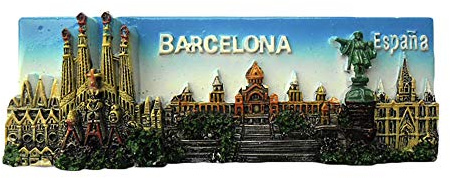 3D Barcelona Spanien Kühlschrank Kühlschrankmagnet Tourist Souvenirs Handmade Harz Handwerk Magnetische Aufkleber Home Küche Dekoration Reise Geschenk