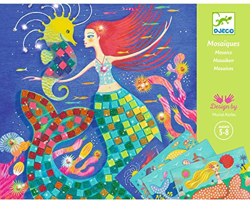 DJECO Mosaik-Box EL Lied der Meerjungfrauen (39423), Mehrfarbig (1)