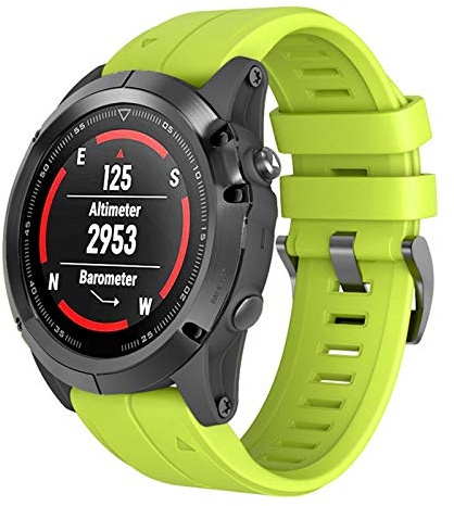 ANBEST 26MM Easy Fit Silicone Replacement Band for Fenix 5X,Fenix 5X Plus, Fenix 3/Fenix 3 HR Watchband,Quick Fit Wristband for Fenix 6X,Fenix 6X Pro