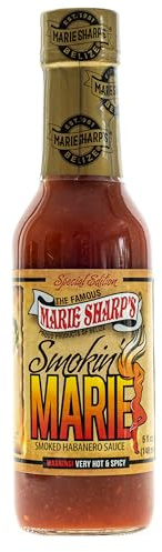 Marie Sharp's Smokin' Marie - Salsa de Chile habanero Ahumado Muy Picante - 148 ml