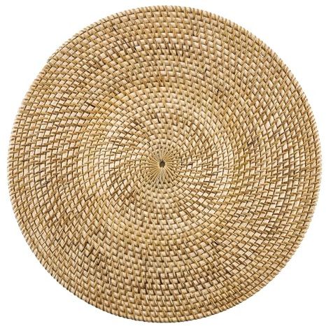 BUTLERS Platzset Seegras - Ronda - Geflochten | Farbe Braun - ø38 cm - Tischmatte für Teller & Besteck - Tischuntersetzer für Gläser & Schalen