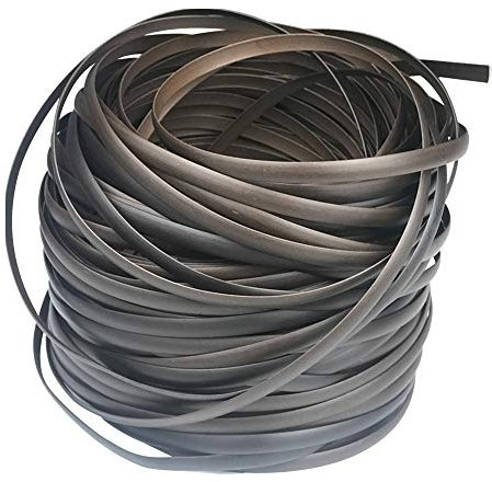 60 m - 65 m Kunststoff gewebtes Rattan-Reparaturmaterial für Gartenmöbel, Terrassenmöbel, langlebiges Korbgeflecht, Bank, Stuhl, Tisch, Reparatursets (Farbverlauf, Kaffee)