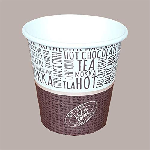 Lucgel Bicchiere Termico Caffè Orzo Ginseng (3oz -93 ml) in Carta Grafica JUTA B05-100 pezzi -