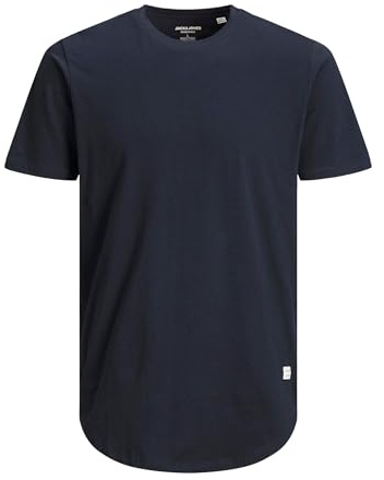 JACK & JONES Noa t-shirt för män plus size t-shirt, Blazer marinblå, 5XL