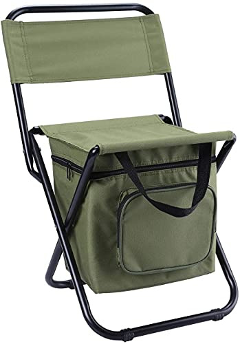 SDKFJ anglerstuhl Rucksack Stuhl mit Getränkehalter Leichter tragbarer Außensitz bis zu 200 kg Hochleistungs-Angelstrand Klappbarer Campingstuhl im Freien 0628