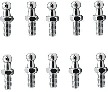 SHLPDFM 10x Kugelzapfen Kugelbolzenschraube Kugelkopf 10mm M8 Gewinde