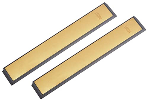 sourcing map Diamond Sharpening Stone, 6 x 0.8 (150mm x 20mm) 1000 Grits Titanium Coated Whetstone Sharpener Grinding Plate Hand Tool 2pcs