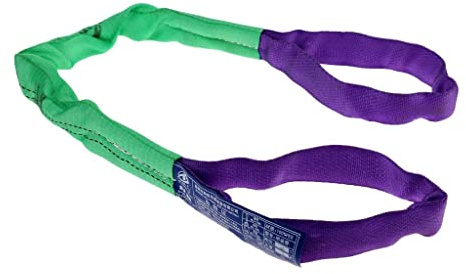 Sangle de Remorquage D'élingues de Levage Rondes Polyester à Double épaisseur, 1 M