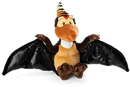 NICI Kuscheltier Dino Orny 25 cm – Stofftier aus weichem Plüsch, niedliches Plüschtier zum Kuscheln und Spielen, für Kinder & Erwachsene, 48812, tolle Geschenkidee, braun