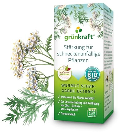 Grünkraft Wermut Schafgarben Extrakt 200 ml - Konzentrat für bis zu 40l Sprühlösung - inkl. Messbecher - Hergestellt in Österreich