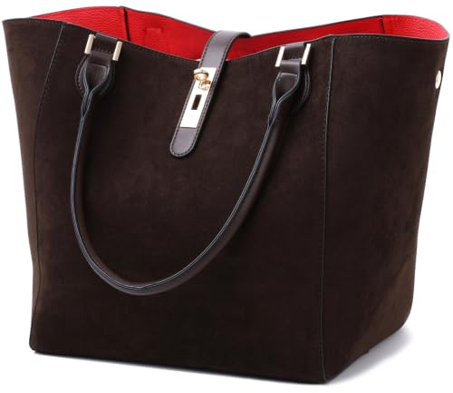 sqlp Shopper Tasche Damen Groß Leder Handtasche for Women Gross Henkeltaschen Big Bag Arbeit Handtaschen für Damen Schultertaschen