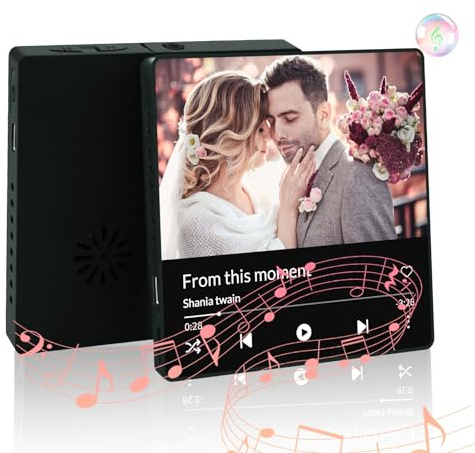 Personalisierte Kühlschrankmagnete Musik, Benutzerdefinierter Kühlschrankmagnet spielt Lied mit Foto, personalisierte Musikgeschenke für sie/ihn, Jahrestag Geburtstagsgeschenk für Paare, Freunde