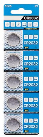 Coin Batteries - cr 2032 Lithium Coin Battery | cr 2032 3v Lithium Button Cell Battery | 5X Compact Button Coin Lightweight Battery | Round Batteries 2032 Lithium Coin Battery for Tv & Car Remote