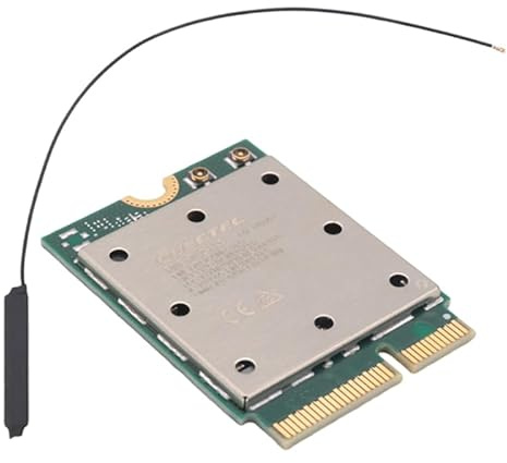 Qerwsdty Tarjeta de Red WiFi 7 QCNCM865 M.2 Bluetooth 5.3 hasta 5,8 Gbps Adaptador WiFi 6E WLAN para Win11