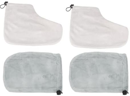 VALICLUD 2paare Paraffintherapie-handschuhe und Fußüberzüge für Wachsbad-schutz Set für Heimanwendung und Spa-behandlung Warmhalte-accessoires für Hände und Füße