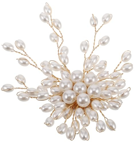 BESPORTBLE Spilla in Plastica Bigiotteria Vintage Perle e Cristalli come Spilla Gioiello Accessorio Elegante per Vestiti e Scialle