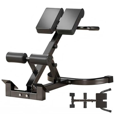 Römischer Stuhl, Hyperextension Rückentrainer Klappbar, 7 Verstellbare | Hyperextensionsbank, Rückenstrecker für Zuhause, Verstellbare Trainingsbank, Oberschenkelmuskulatur und Bauchmuskeln