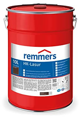 Remmers HK-Lasur 3in1 palisander, 10 Liter, Holzlasur aussen, 3n1: Imprägnierung, Grundierung & Lasur, Holzschutz vor Feuchtigkeit & UV-Strahlung