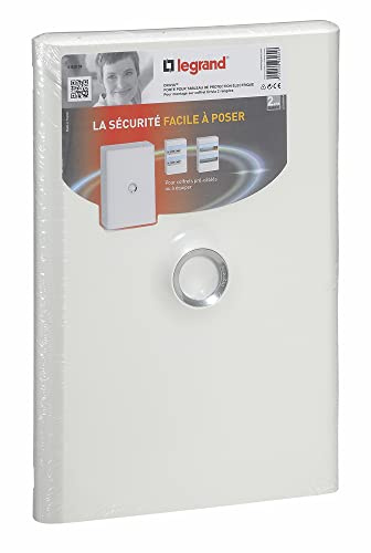 LEGRAND | Porte Blanche Tableau 2R, Drivia, 2 Rangées 13 Modules, Dimensions 375x250mm, Permet Au Coffret De Devenir IP40