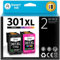 Smart Ink Wiederaufbereitete Druckerpatronen als Ersatz für HP 301XL 301 XL (2 Multipack Schwarz & Farbige) für DeskJet 1000 1050 2050 2050A 2050 1510 3055a HP Envy 4500 4504 5530 Officejet 2620 2622