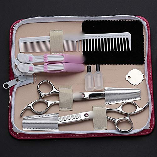 Minicocock 6 Pollici del Bambino Forbici Speciali saloni, Famiglia Bambini Parrucchiere Forbici Home Imposta Professionale Parrucchiere Set (Design : Red Diamond)