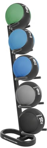 Sport-Tec Medizinball-Set 6-TLG., 6-10 kg inkl. Ständer