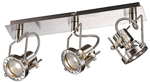 Dapo LED-Strahler-Deckenspot JET-LINE GU10-7W Decken-Flur-Büro-Arbeitsraum-Wohnraum-Wand-Spot-Leuchte-Lampe (3-flammig)