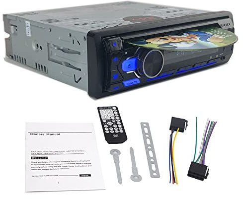 Universel 1 Din 24V Bluetooth autoradio Lecteur MP3 CD VCD DVD AUX USB FM Radio Auto Audio Lecteur de Voiture unité Principale Port ISO