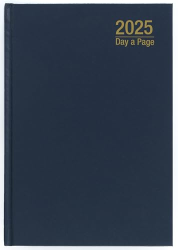Imprint 2024 Premium Qualität A4 Tag pro Seite Terminkalender mit ganzer Seite von Samstag & Sonntag, fester Einband, Schreibtisch-Tagebuch mit Lesebändchen, Planer Organizer Tagebuch (Marineblau)