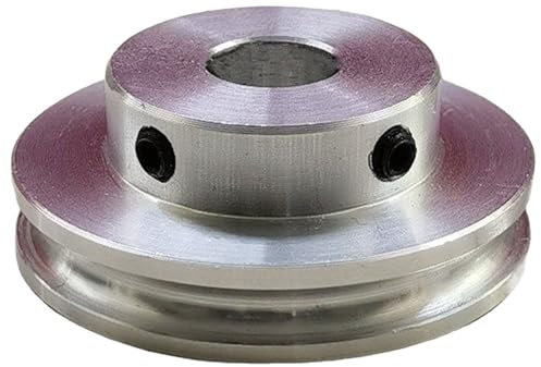 Konrunppy Riemenscheibe Aluminiumlegierung Rundriemen Motorspindel Antriebsriemen Scheibe Aluminium Riemenscheibe (Innendurchmesser 12mm)