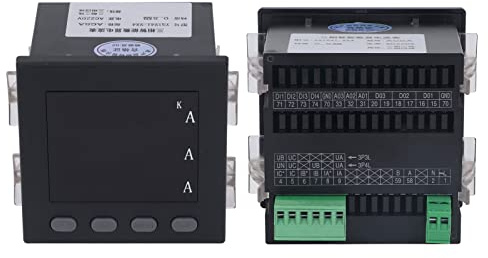 Medidor De Corriente Trifásico, Amperímetro Con Pantalla Digital LED De 220 V Medidor Eléctrico Trifásico Multifunción Medidor Eléctrico Inteligente Programable Para Medición De Energía Eléctrica