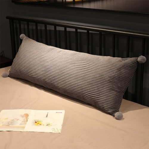 Hoowarm Rückenkissen Lesekissen Für Bett Sofa Langes Rechteck Rücken Kissen Stützkissen Couchkissen Weich und Atmungsaktiv Lesekissen Groß Rückenstützkissen Abnehmbarem Wandkissen(B,120x45cm/47x17in)