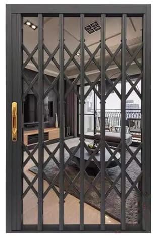 XILYZMO Einziehbare Fenster- Sicherheitsgitter, Mit Diebstahlsicherung Hochleistungs- Fenstergitter, Selbstinstallierendes Push-Pull- Fenster- Schutzgitter Für Schlafzimmer(120x100cm)