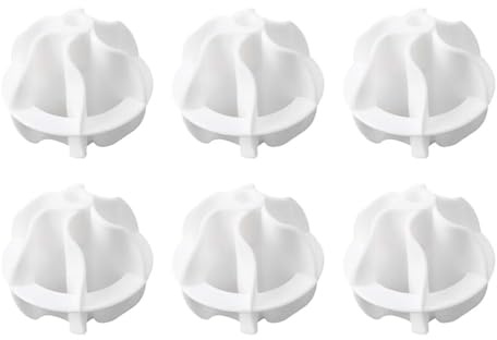 Laroal 6 Pcs Wash Balls For Down Jackets Reusable Dryer Balls Washing Ball For Washing Machine Tumble Dryer For Decontamination And Tangling Friction Ball