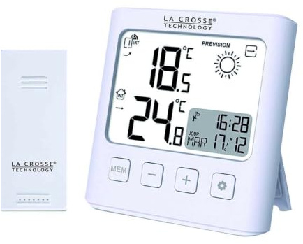 La Crosse Technology - WS6231 Piccola Stazione di Temperatura - Bianco