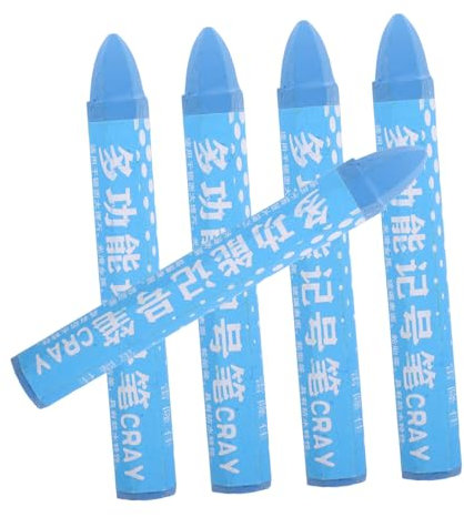 Alipis 5 Stück Reifenmarkierung Autolackmarker Marker Stift Stiftmarker Reifenkreide Reifenlackmarker Wachs Blue