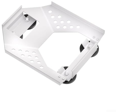 Floweringbeter Staffa di montaggio magnetica per mini parabola satellitare V4 con acciaio inossidabile per veicolo RV Marine (bianco)