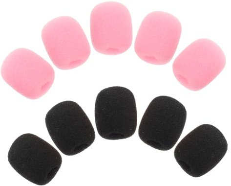 CLISPEED 30 Piezas Cubiertas de Espuma para Micrófono de Filtros Antiviento para Micrófonos Lavalier Accesorios Reducción de Ruido y Protección