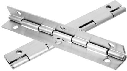 DECOMELODY Charnières Piano Robustes Acier Inoxydable 2 Pièces 15 Cm pour Portes D'armoire Bateaux et Meubles