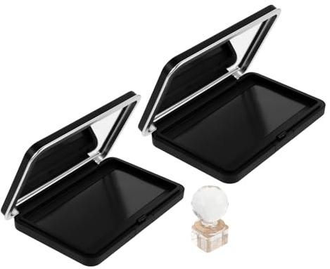 Paleta de Maquillaje Vacía Xl Magnética con Espejo Negro