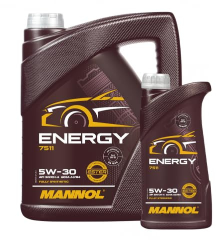 MANNOL Energy 5W-30 API SN/CH-4 Motorenöl, 6 Liter