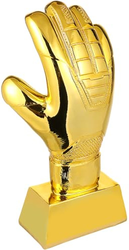 Toyvian Trofeo Guantes de Oro Fútbol para Porteros Base Pequeña Adecuado para Premios Eventos Deportivos