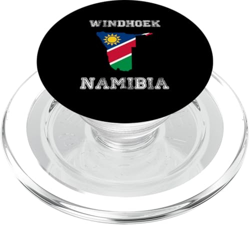 Drapeau rétro Windhoek Namibie Vieilli PopSockets PopGrip pour MagSafe