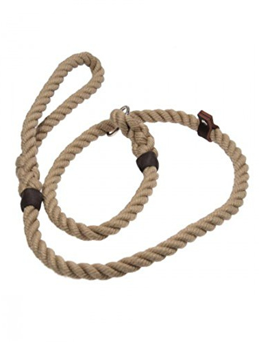 BISLEY 10mm Natural Rope Slip Lead – Dog Training - Gun Dogs - Working Dogs-