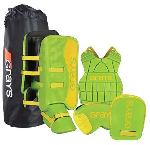 GRAYS Kinder G90 Torwart Set Einheitsgröße Lime/Fluo Yellow