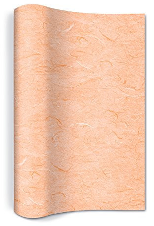Paper+Design 1 Tischläufer apricot Struktur Elegant einfarbig Hochzeit zeitlos Kommunion Taufe Geburtstag Liebe Modern Colours 400x25 cm, Vlies, gerollt, 1 lagig
