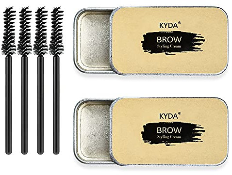 Freeorr 2 Stücke 3D Augenbrauen Make-up Gel Seife Brauen Kit, Augenbrauen Styling Seife, Langlebige Wasserdichte Wild Augenbrauen Brauen Gel mit Pinsel