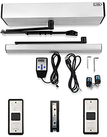 Olide Automatic Door Opener, Pair with 2 Wireless touchless Wave to Open swtiches